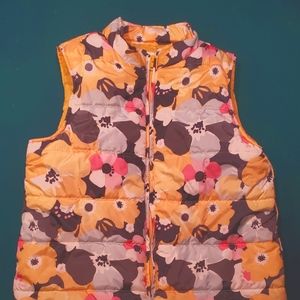 Gymboree Girls Puffer vest with hat